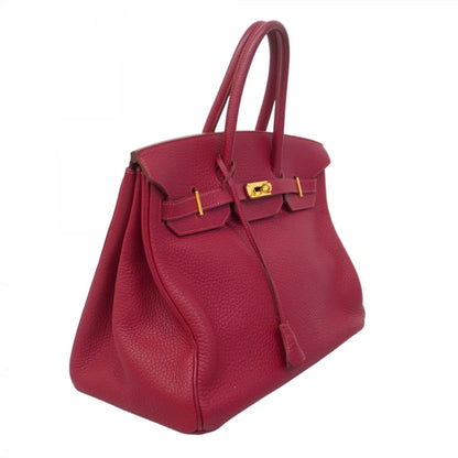 Hermès Birkin 35 in Pelle Togo Rouge Casaque – Oro