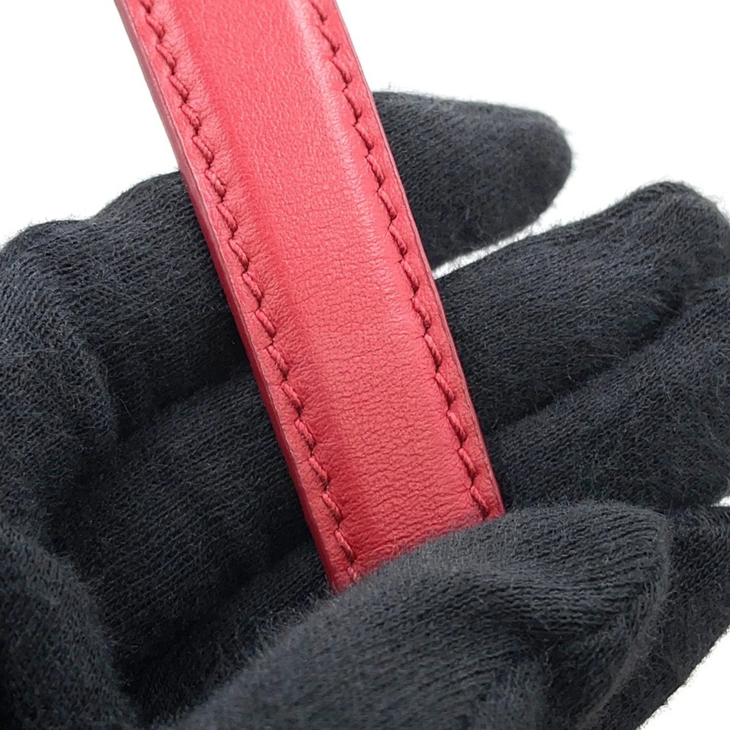 Prada Canapa e Rattan Bucket Bag Rosso – Medium