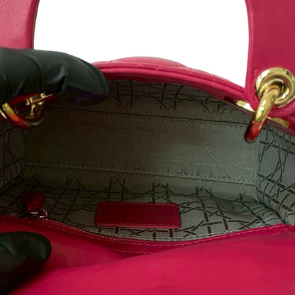 Dior Lady Dior Mini – Pelle Rosa – Con Tracolla