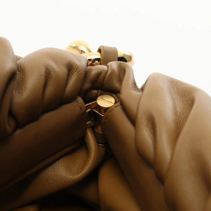 Bottega Veneta Chain Pouch in Pelle Marrone – Taglia Media