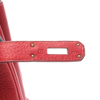 HERMES - Borsa Hermes Birkin 35, pelle, Fjord, da donna, rossa
