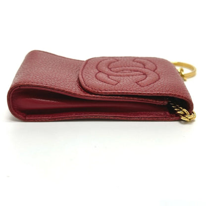 Chanel Portasigari con Catena – Pelle Caviar Rossa