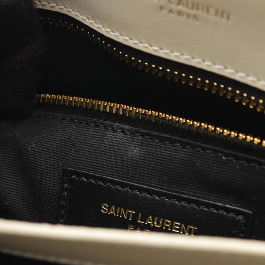Saint Laurent LouLou Toy in pelle trapuntata avorio