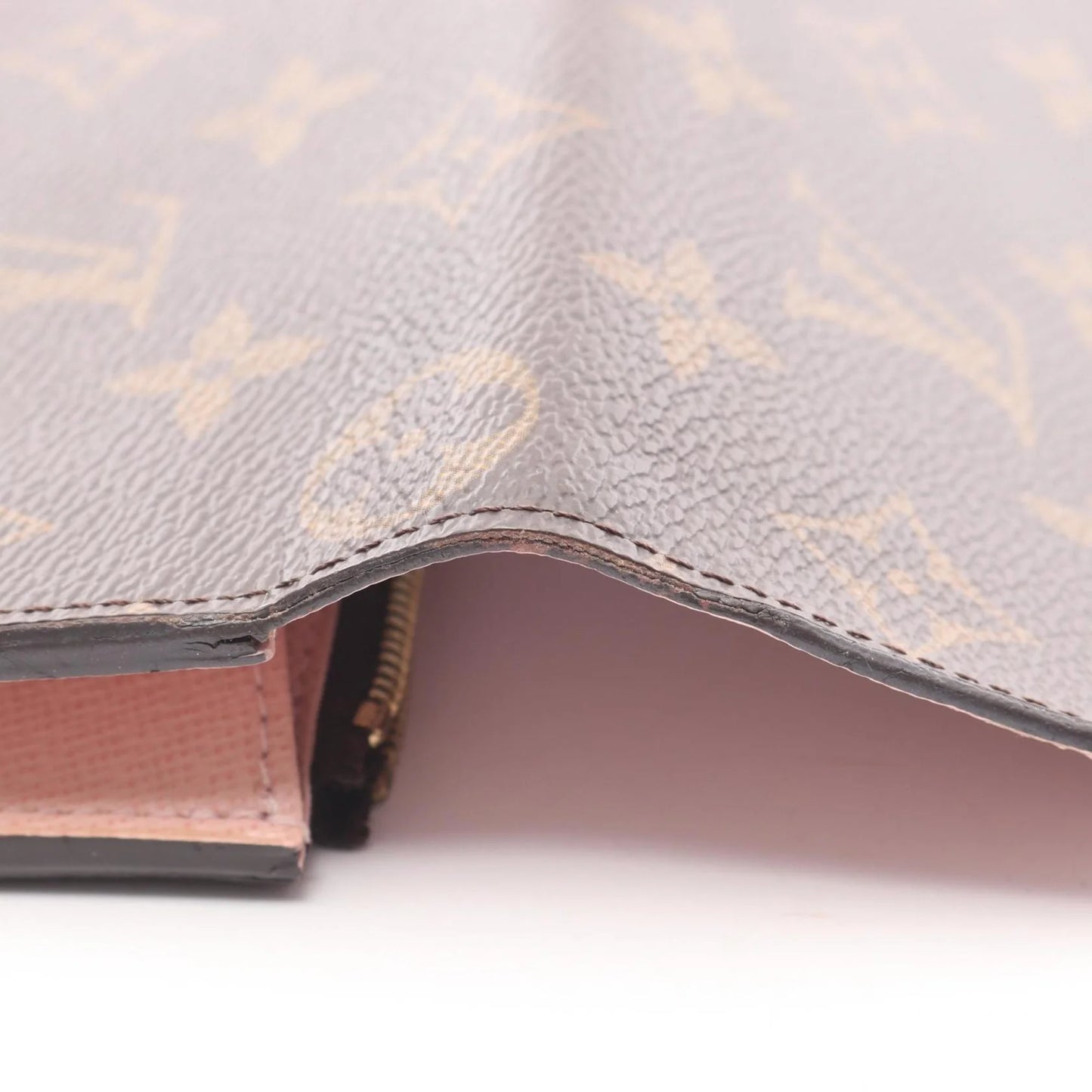 Louis Vuitton Portafoglio Sarah Monogram Canvas & Pelle Rosa Ballerina – Marrone/Rosa