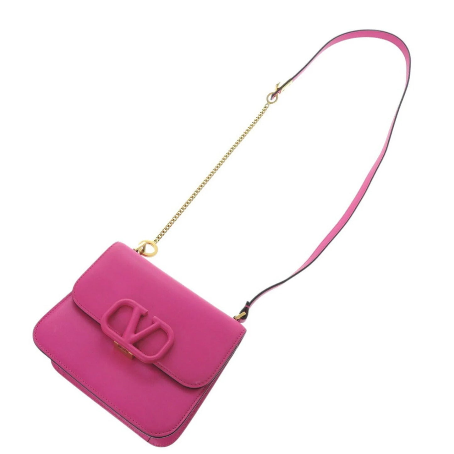Valentino Garavani – Borsa a tracolla in pelle rosa