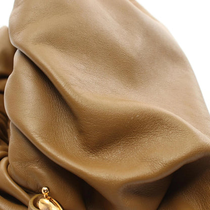 Bottega Veneta Chain Pouch in Pelle Marrone – Taglia Media