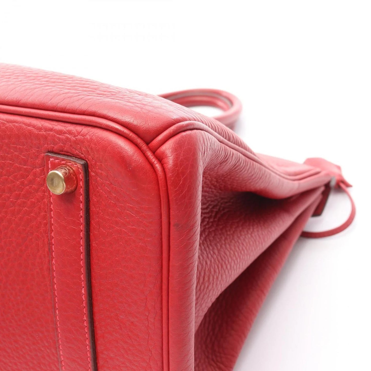 HERMES - Borsa Hermes Birkin 35, pelle, Fjord, da donna, rossa