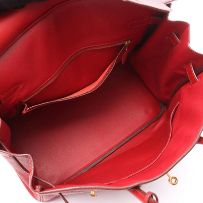 HERMES - Borsa Hermes Birkin 35, pelle, Fjord, da donna, rossa