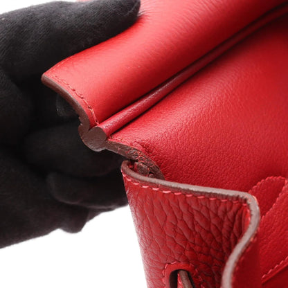 HERMES - Borsa Hermes Birkin 35, pelle, Fjord, da donna, rossa