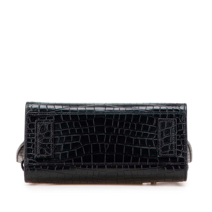 Saint Laurent Sac de Jour Nano – Pelle Nero Coccodrillo