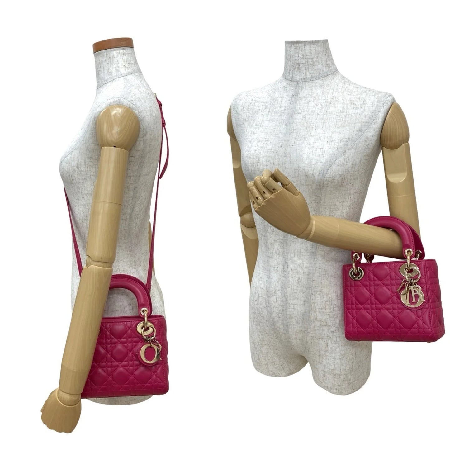 Dior Lady Dior Mini – Pelle Rosa – Con Tracolla