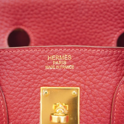 Hermès Birkin 35 in Pelle Togo Rouge Casaque – Oro