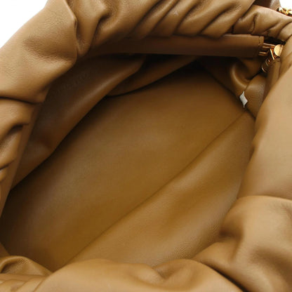 Bottega Veneta Chain Pouch in Pelle Marrone – Taglia Media