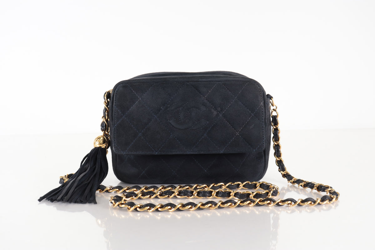 Chanel Camera Bag Camoscio con Frange