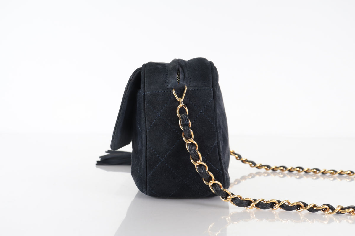 Chanel Camera Bag Camoscio con Frange