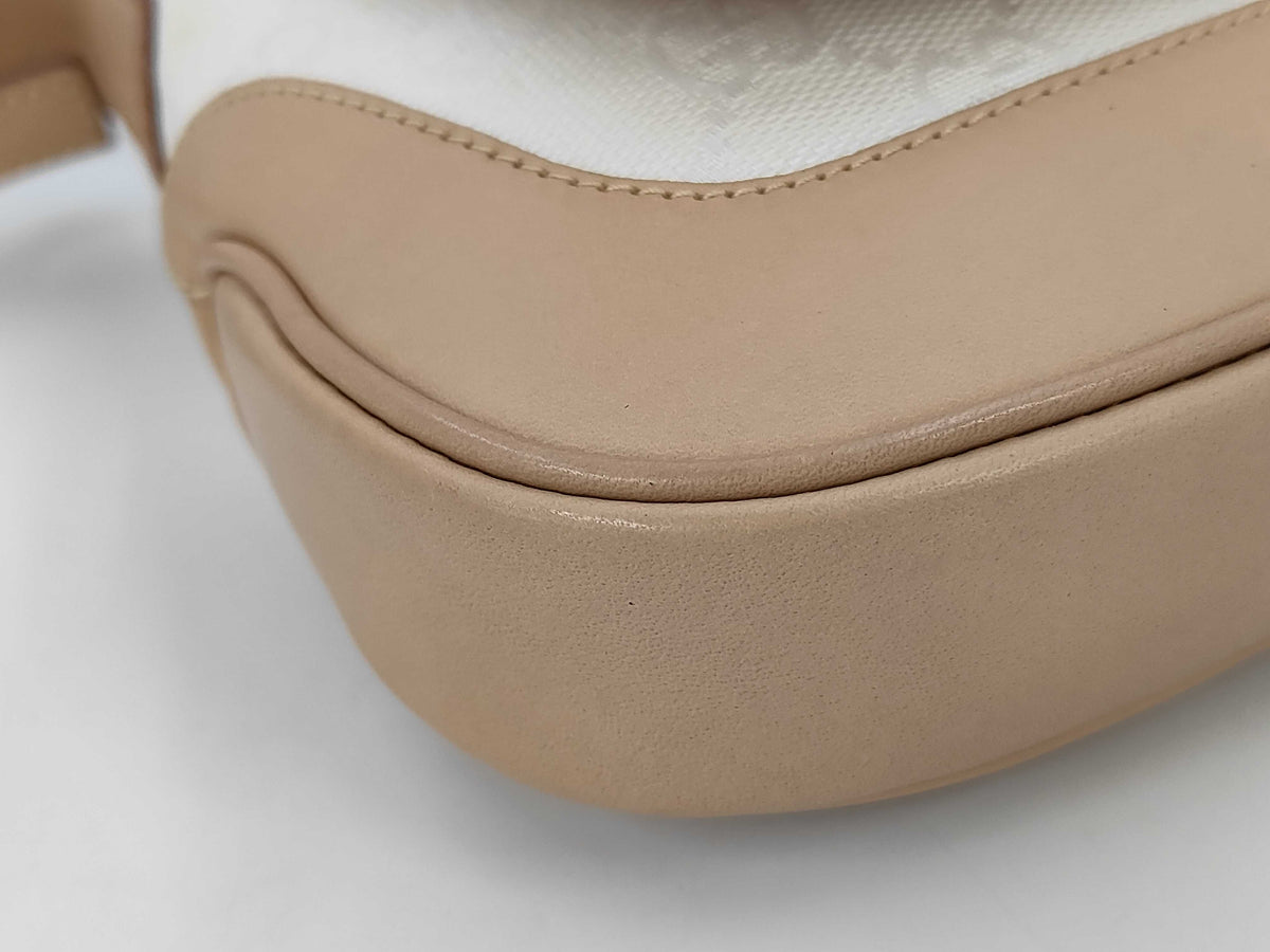 Gucci Jackie in Tela Bianca e Pelle