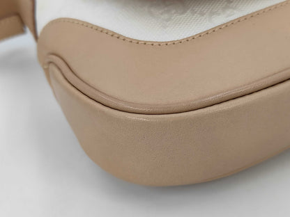 Gucci Jackie in Tela Bianca e Pelle