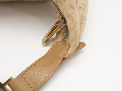 Fendi Hobo Zucchino in Tela Beige