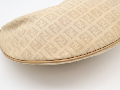 Fendi Hobo Zucchino in Tela Beige