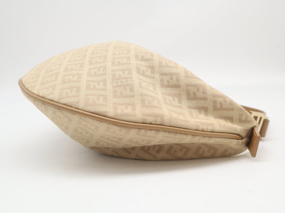 Fendi Hobo Zucchino in Tela Beige