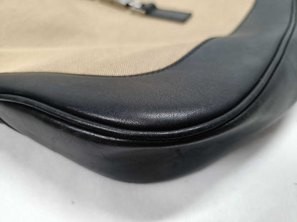 Gucci Jackie – Tela beige, hardware argento