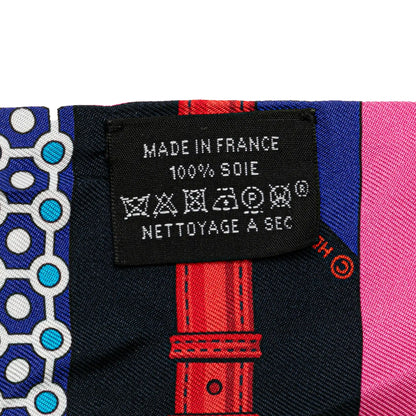 Hermes Sciarpa in twilly di seta Clic Clac Modern Cannage