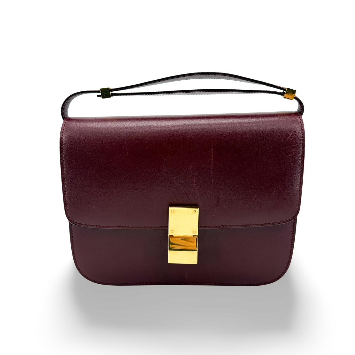 Celine Classic Box Medium Bordeaux