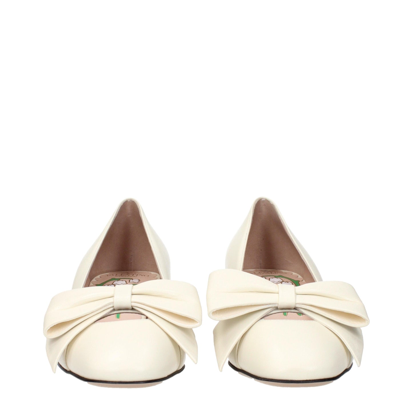 Valentino Garavani – Décolleté Bow in Pelle Beige/Avorio – Tacco 4.5 cm