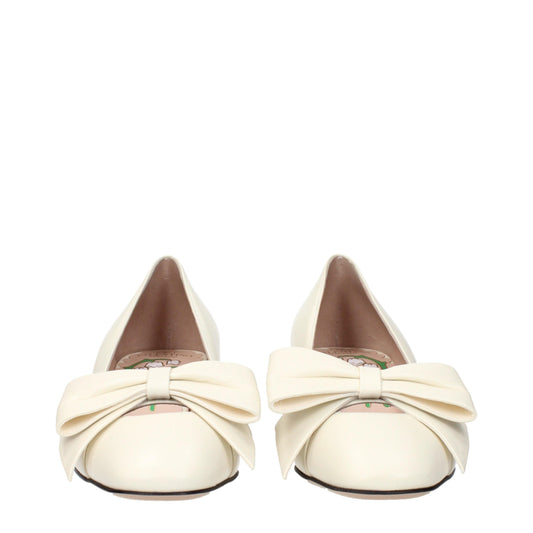 Valentino Garavani – Décolleté Bow in Pelle Beige/Avorio – Tacco 4.5 cm