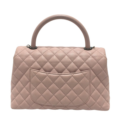 Chanel Coco Handle in pelle rosa trapuntata – Medium