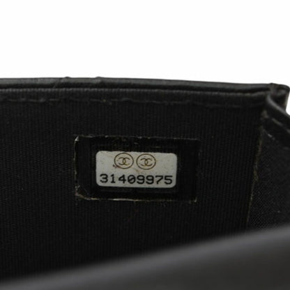 Chanel Wallet on Chain in pelle nera con catena dorata intrecciata – Ref. 31409975