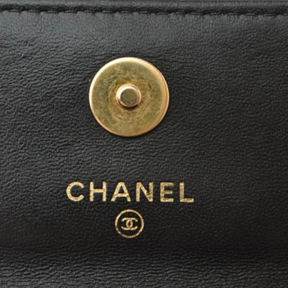 Chanel Wallet on Chain in pelle nera con catena dorata intrecciata – Ref. 31409975