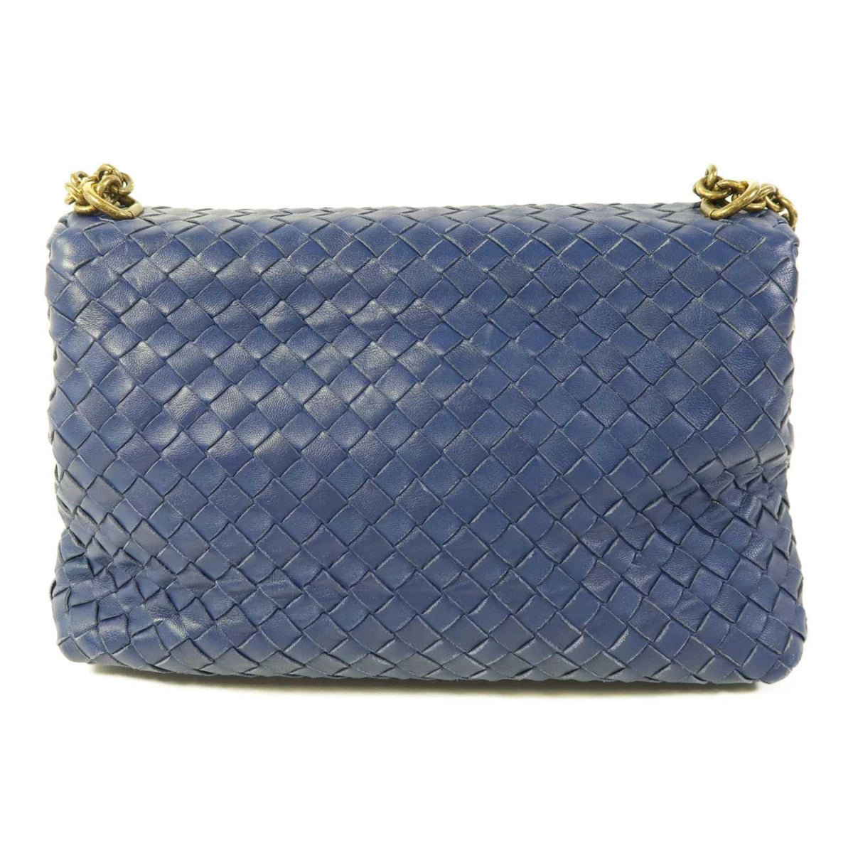 Bottega Veneta Olimpia – Intrecciato blu