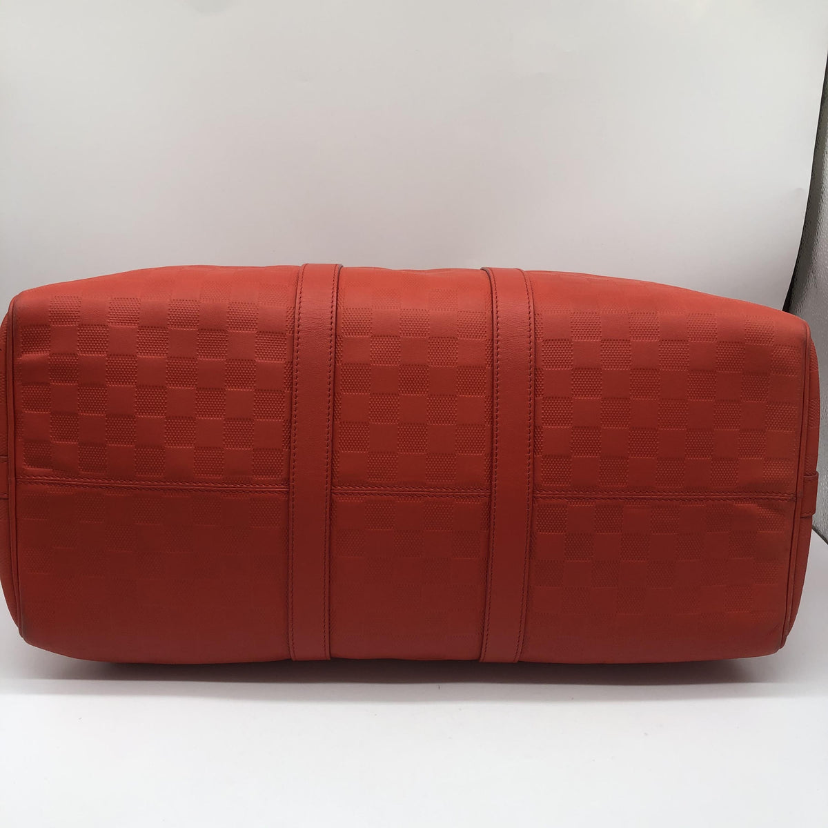 Louis Vuitton Keepall Bandoulière 55 Damier Infini Rosso Corallo, 2012 – 55 cm