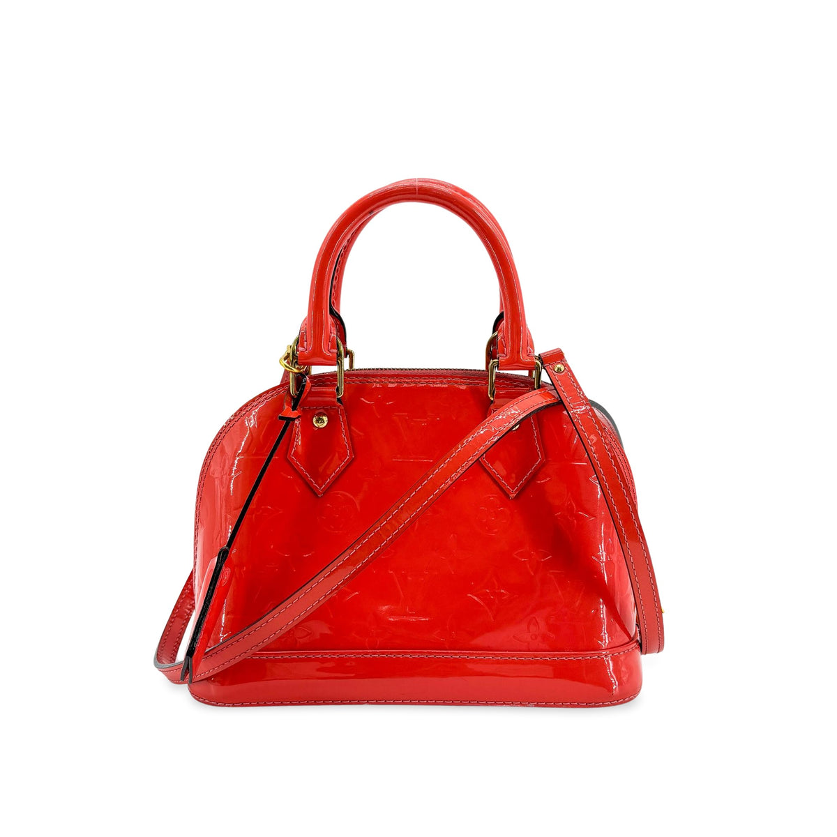 Louis Vuitton Alma BB Monogram Vernis Rossa
