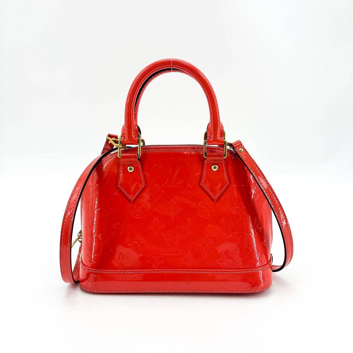 Louis Vuitton Alma BB Monogram Vernis Rossa