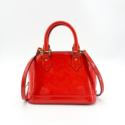 Louis Vuitton Alma BB Monogram Vernis Rossa