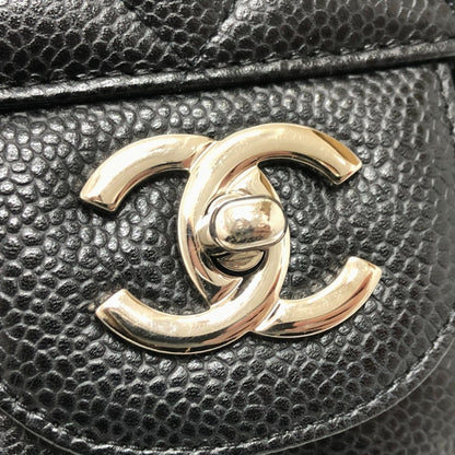 Chanel Classic Flap Medium – Caviar Nero & Hardware Argento – Made in Italy