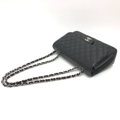 Chanel Classic Flap Medium – Caviar Nero & Hardware Argento – Made in Italy