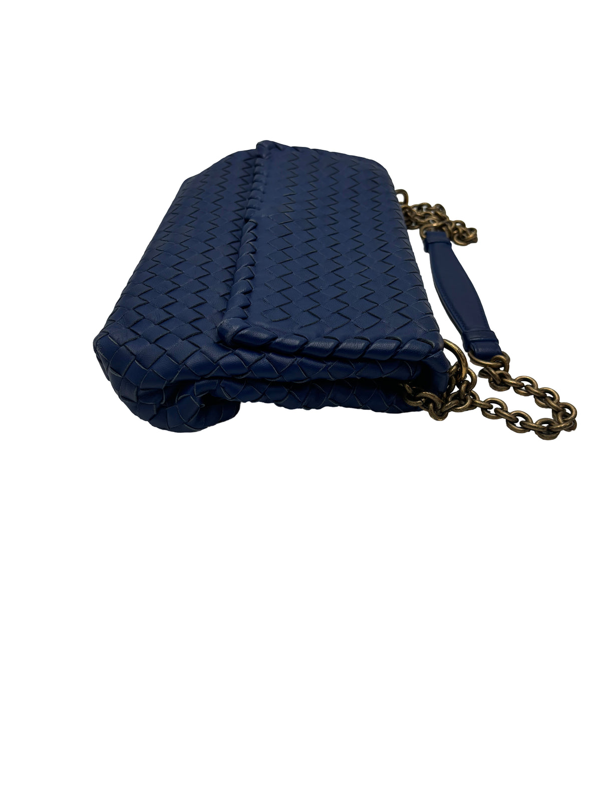 Bottega Veneta Olimpia – Intrecciato blu