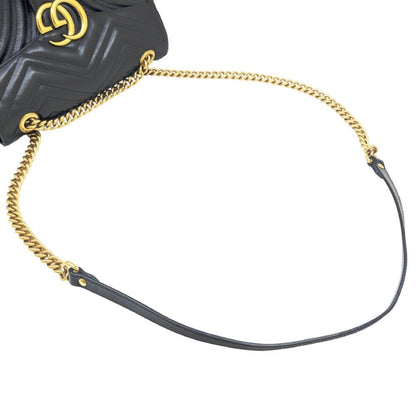 Gucci GG Marmont Small – Pelle Nera Matelassé