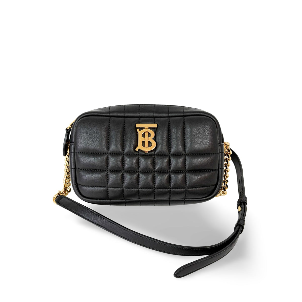 Burberry Lola Camera Bag Small Agnello Trapuntato Nera