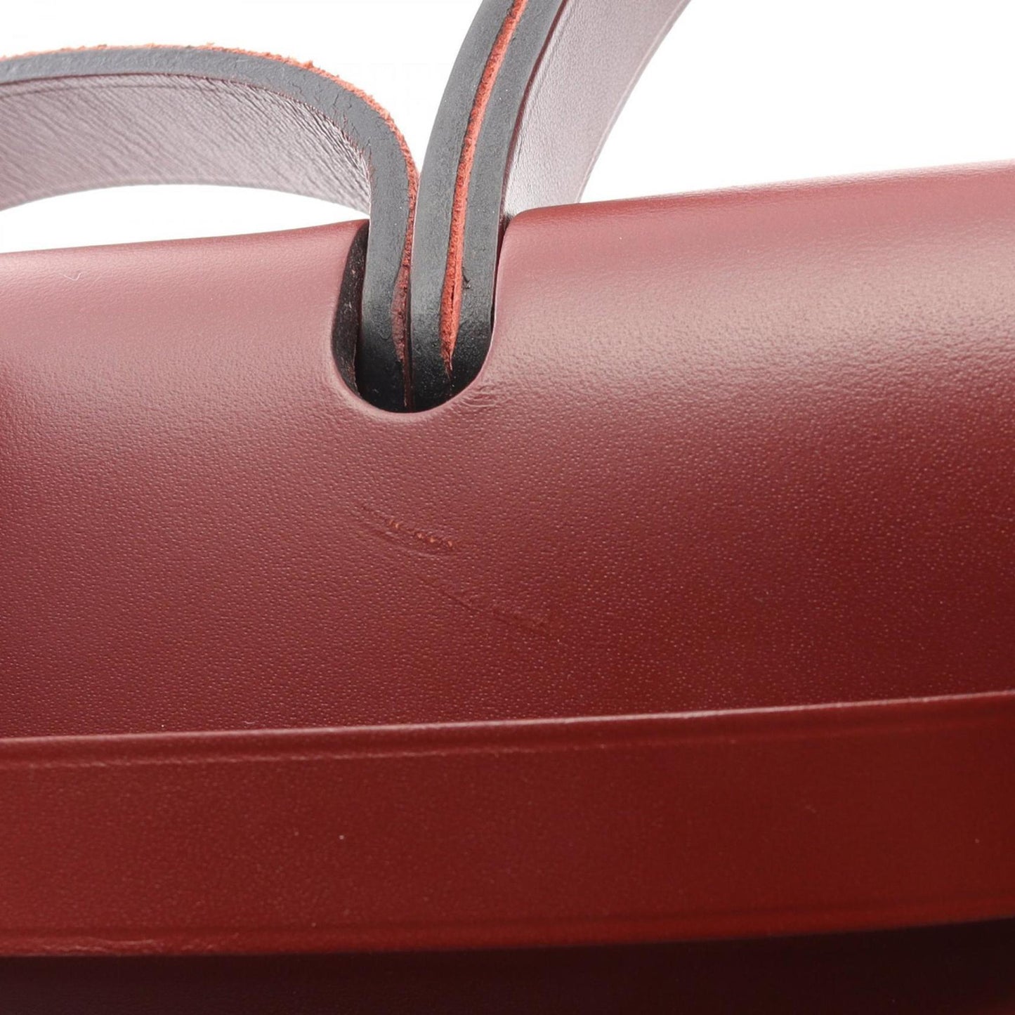Hermès Herbag Zip 31 – Burgundy Canvas & Leather