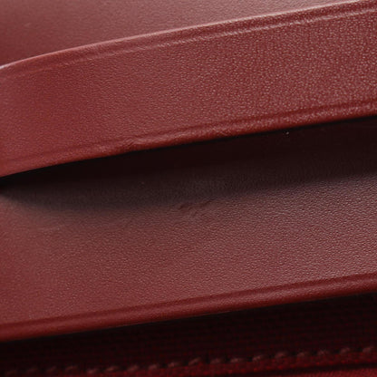 Hermès Herbag Zip 31 – Burgundy Canvas & Leather