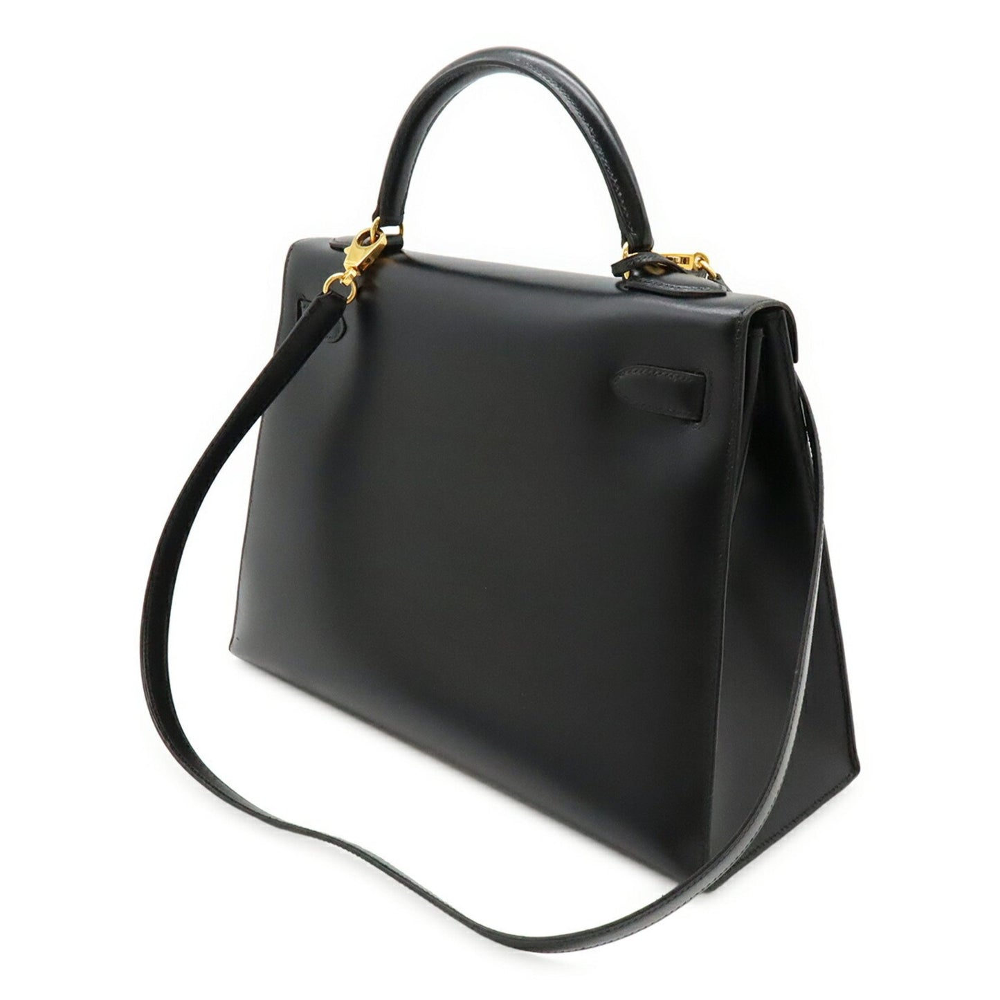 Hermès Kelly 32 in pelle nera – Size 32