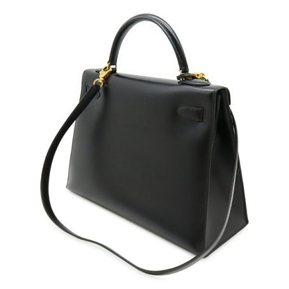 Hermès Kelly 32 in pelle nera – Size 32