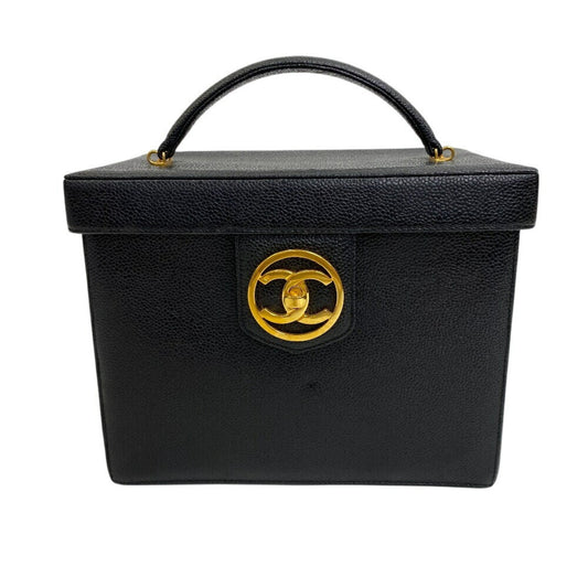 Chanel Vanity Case in Pelle Nera – Vintage