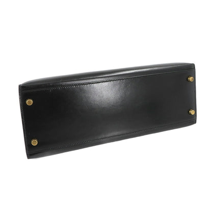 Hermès Kelly 32 in Pelle Nera – Oro