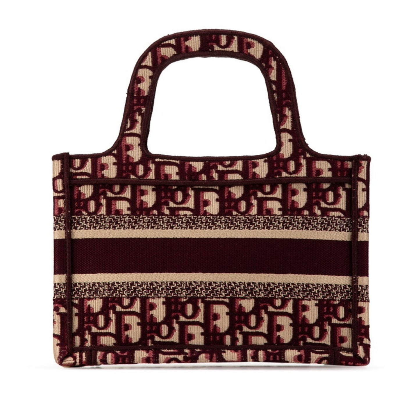 Christian Dior Book Tote Mini – Canvas Bordeaux Oblique