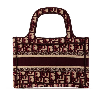 Christian Dior Book Tote Mini – Canvas Bordeaux Oblique